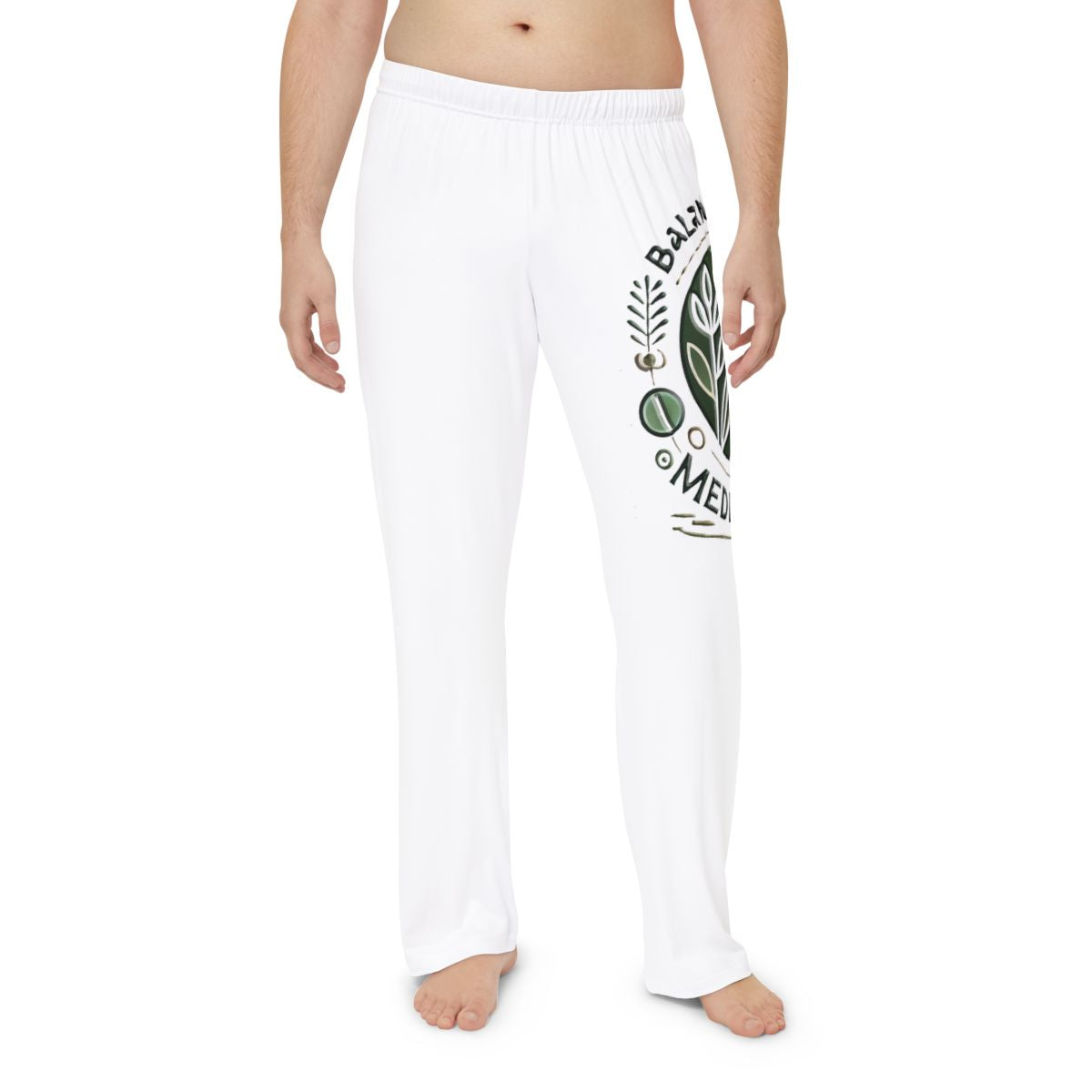 Mens Pajama Pants - (AOP) Balance Beyond Medication Silky Soft Comfort