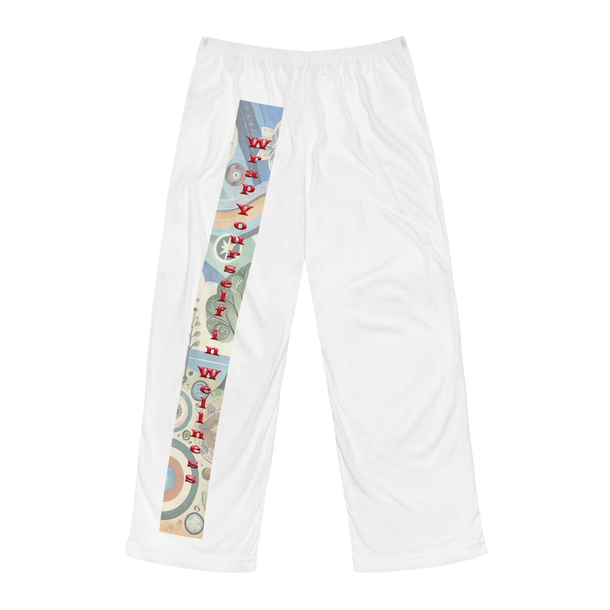 Mens Pajama Pants (AOP) "Wrap Yourself In Wellness" Silky Soft Comfort