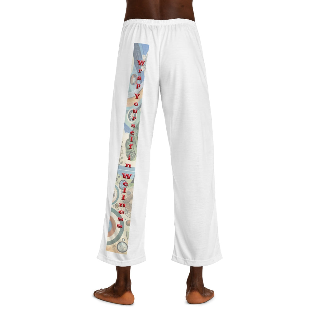 Mens Pajama Pants (AOP) "Wrap Yourself In Wellness" Silky Soft Comfort