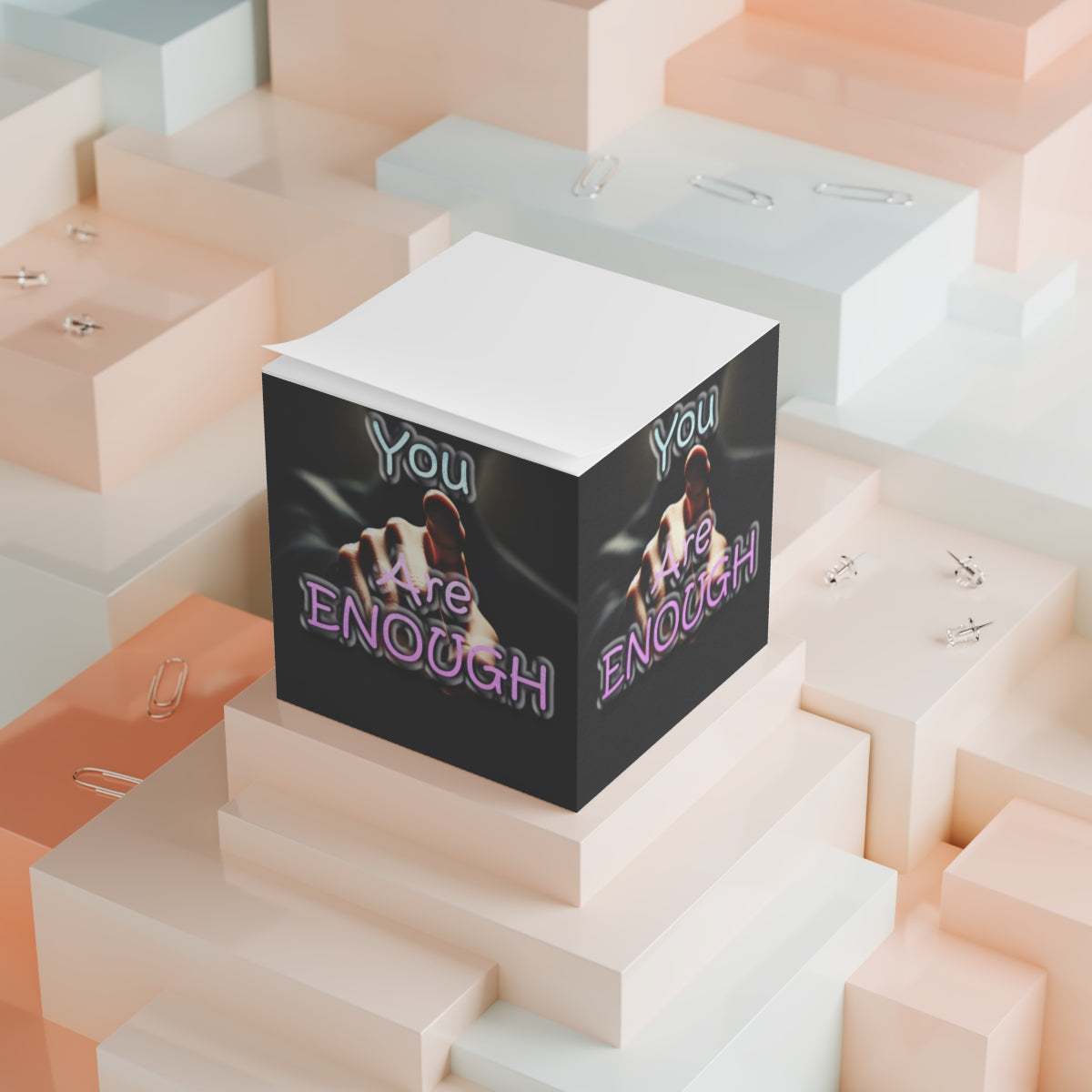 Note Cube You Are Enough 700 Sticky Notes for Daily Inspiration