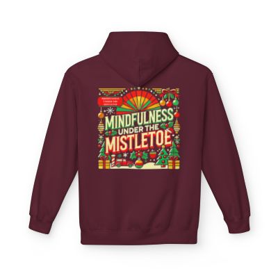 Unisex Midweight Softstyle - Fleece Hoodie Mindfulness Under the Mistletoe