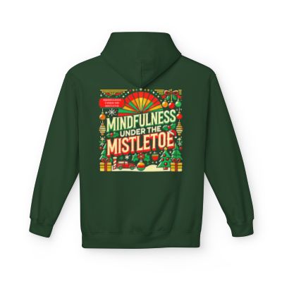 Unisex Midweight Softstyle - Fleece Hoodie Mindfulness Under the Mistletoe