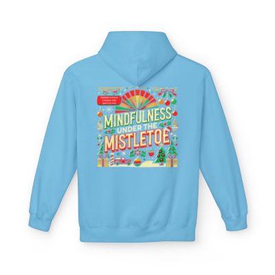 Unisex Midweight Softstyle - Fleece Hoodie Mindfulness Under the Mistletoe
