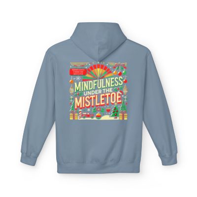 Unisex Midweight Softstyle - Fleece Hoodie Mindfulness Under the Mistletoe