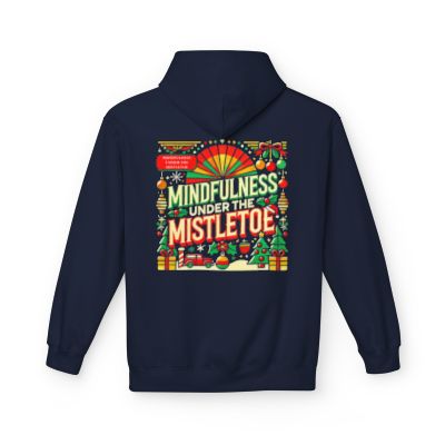 Unisex Midweight Softstyle - Fleece Hoodie Mindfulness Under the Mistletoe