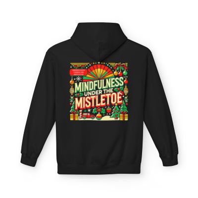 Unisex Midweight Softstyle - Fleece Hoodie Mindfulness Under the Mistletoe
