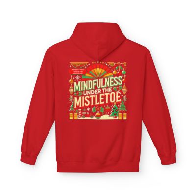 Unisex Midweight Softstyle - Fleece Hoodie Mindfulness Under the Mistletoe